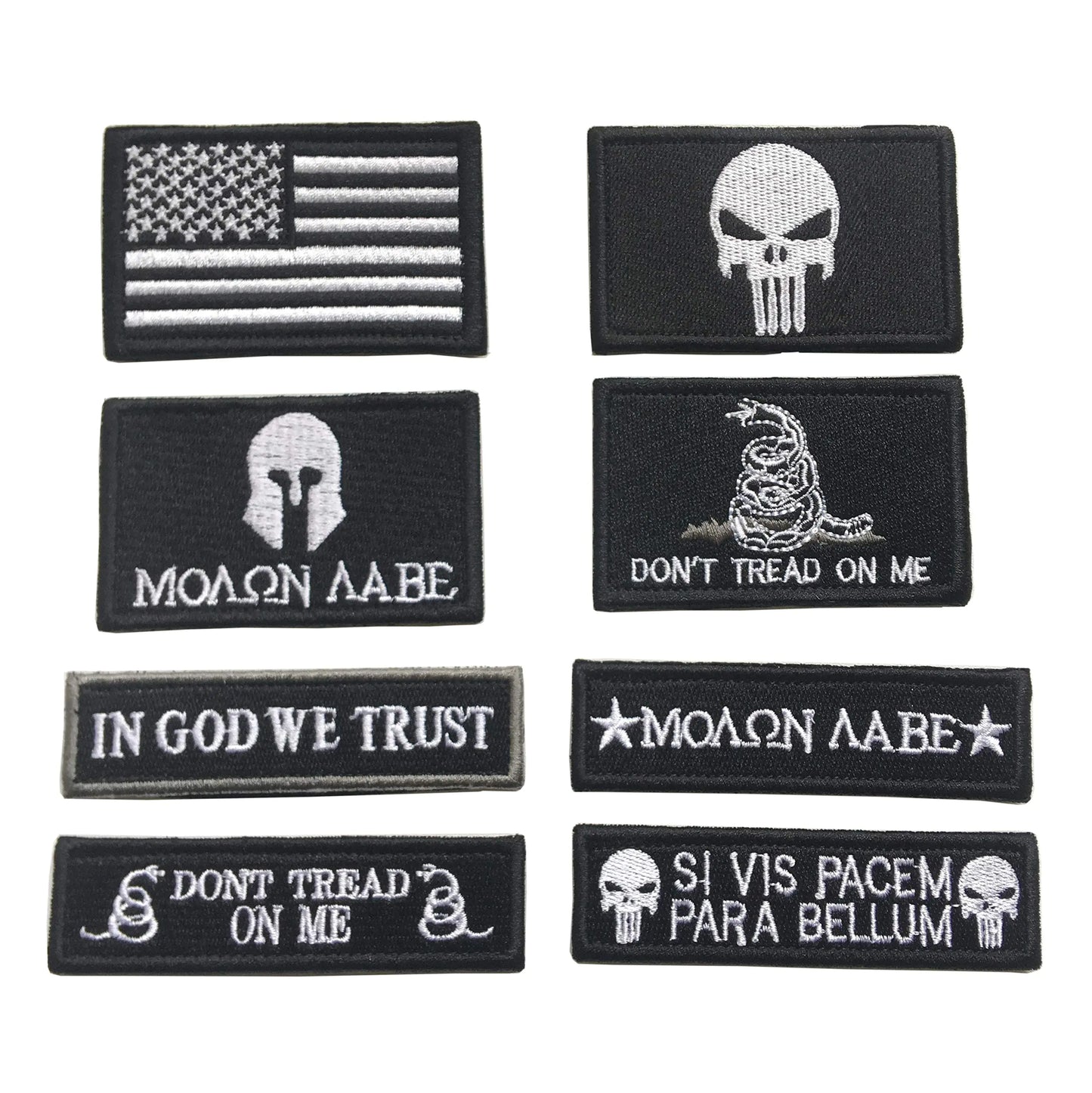 Validus 8-Piece Tactical American Flag Patch Set