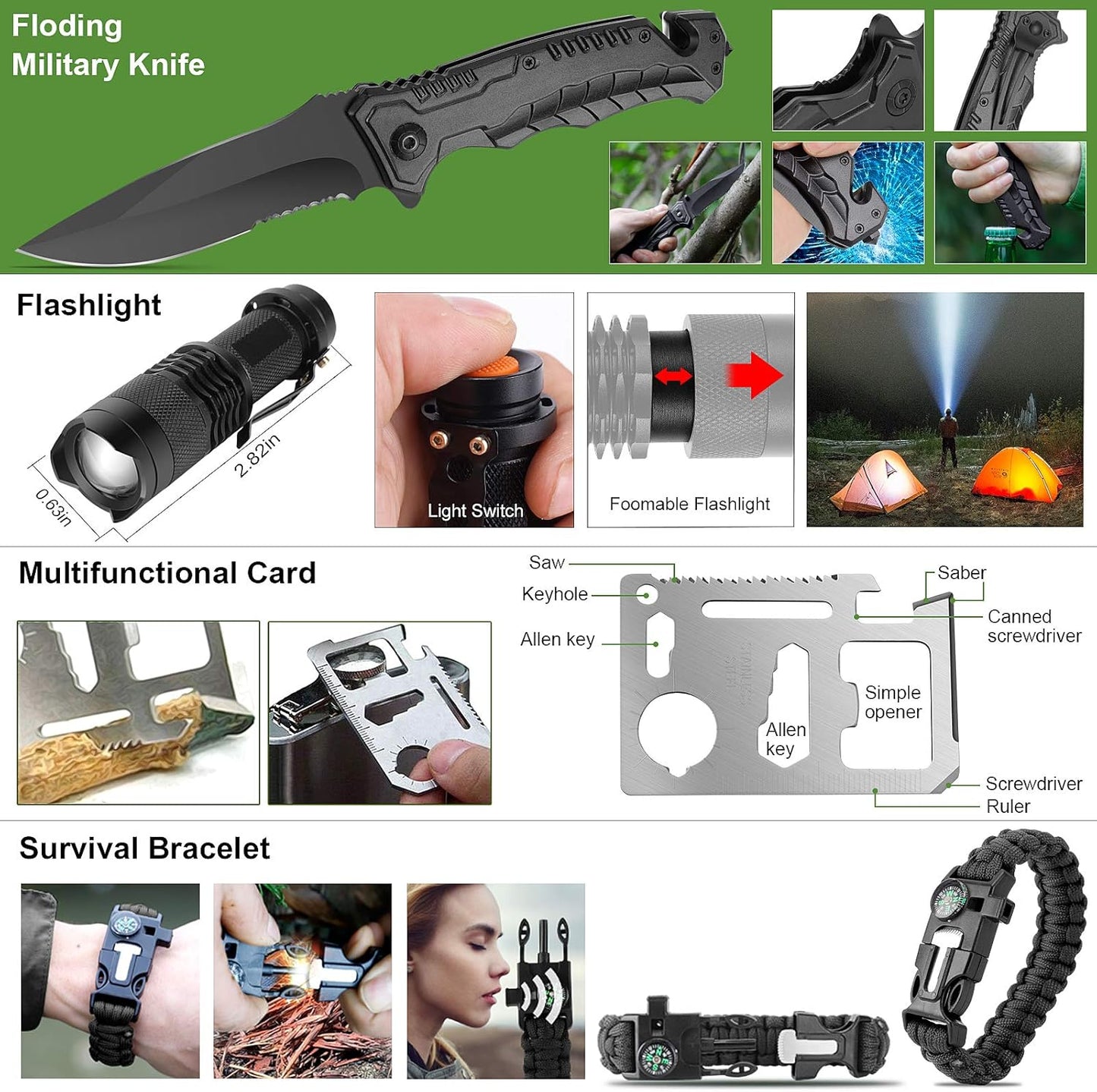 Validus 216-Piece Tactical Survival & First Aid Kit