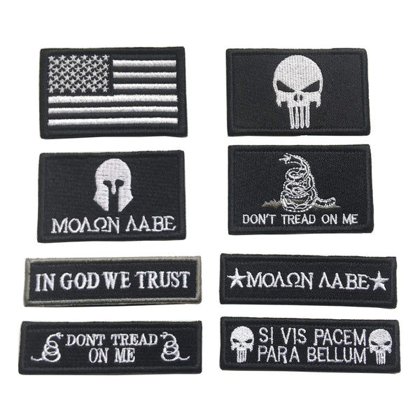 Validus 8-Piece Tactical American Flag Patch Set