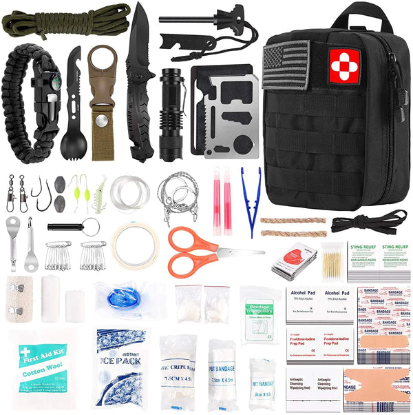 Validus 216-Piece Tactical Survival & First Aid Kit